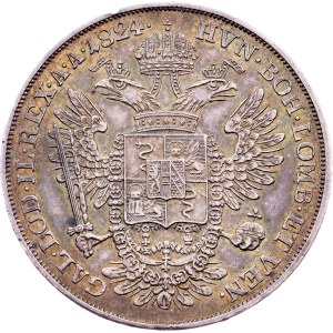 Franz I. (II.), 1/2 Scudo 1824, M, Milan