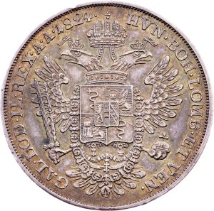 Franz I. (II.), 1/2 Scudo 1824, M, Milan