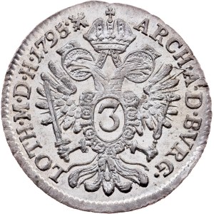 Franz I. (II.), 3 Kreuzer 1795, B, Kremnitz