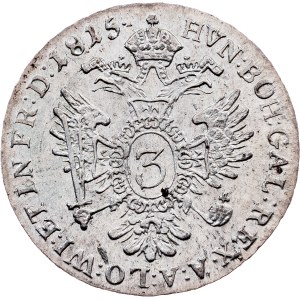 Franz I. (II.), 3 Kreuzer 1815, B, Kremnitz