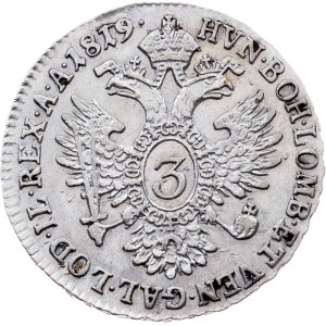 Franz I. (II.), 3 Kreuzer 1819, A, Vienna