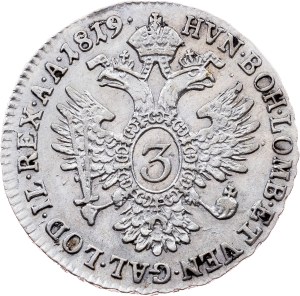 Franz I. (II.), 3 Kreuzer 1819, A, Vienna