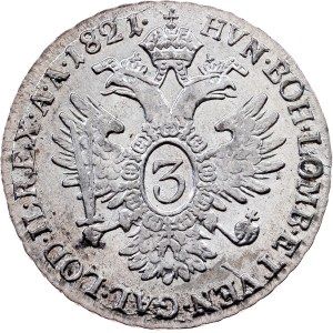 Franz I. (II.), 3 Kreuzer 1821, B, Kremnitz
