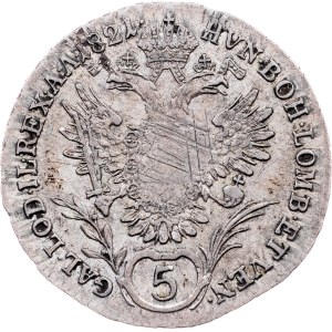 Franz I. (II.), 5 Kreuzer 1821, G, Nagybánya