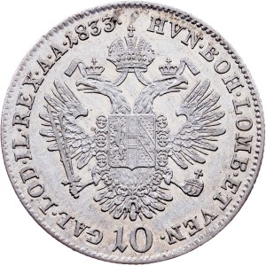 Franz I. (II.), 10 Kreuzer 1833, A, Vienna