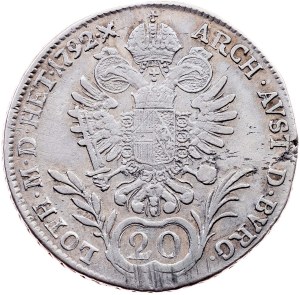 Franz I. (II.), 20 Kreuzer 1792, E, Karlsburg