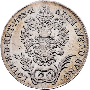 Franz I. (II.), 20 Kreuzer 1793, B, Kremnitz