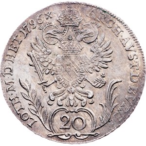 Franz I. (II.), 20 Kreuzer 1796, F, Hall