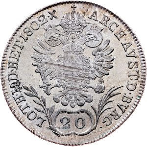 Franz I. (II.), 20 Kreuzer 1802, B, Kremnitz