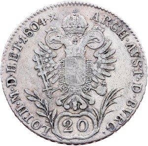 Franz I. (II.), 20 Kreuzer 1804, E, Karlsburg