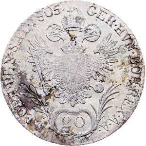 Franz I. (II.), 20 Kreuzer 1805, G, Nagybánya
