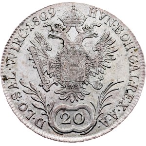 Franz I. (II.), 20 Kreuzer 1809, D, Salzburg