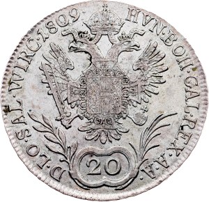 Franz I. (II.), 20 Kreuzer 1809, D, Salzburg