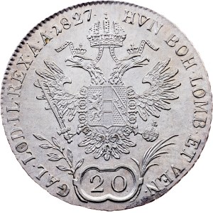 Franz I. (II.), 20 Kreuzer 1827, C, Prague
