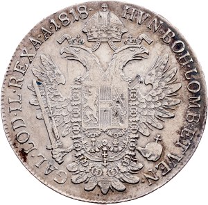 Franz I. (II.), 1/2 Thaler 1818, V, Venezia