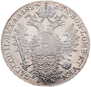 Franz I. (II.), 1/2 Thaler 1827, A, Vienna