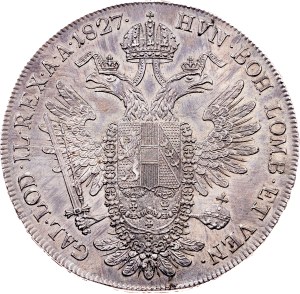 Franz I. (II.), 1 Thaler 1827, A, Vienna