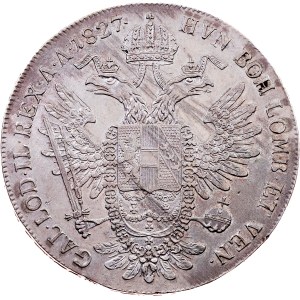 Franz I. (II.), 1 Thaler 1827, C, Prague