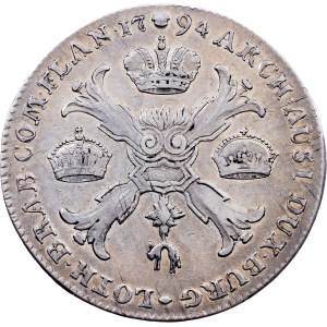 Franz I. (II.), 1 Kronenthaler 1794, Brussels