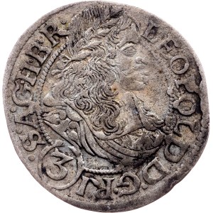 Leopold I., 3 Kreuzer 1667, SHS, Breslau