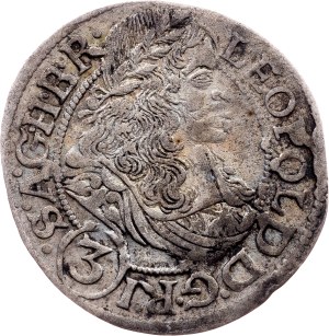 Leopold I., 3 Kreuzer 1667, SHS, Breslau