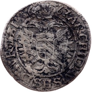 Leopold I., 3 Kreuzer 1667, SHS, Breslau