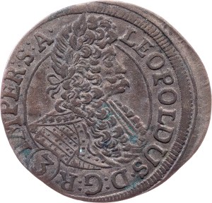 Leopold I., 3 Kreuzer 1696, GE, Prague