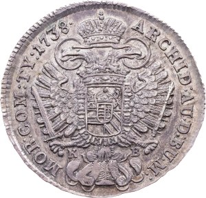 Charles VI., 1/2 Thaler 1738, KB, Kremnitz