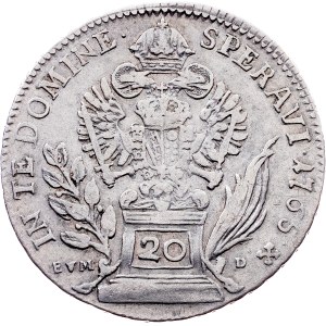 Franz I. Stephan, 20 Kreuzer 1765, EVM-D/BE, Kremnitz