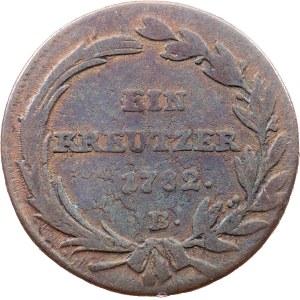 Joseph II., 1 Kreutzer 1782, B, Kremnitz