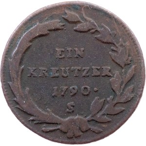 Joseph II., 1 Kreutzer 1790, S, Schmöllnitz