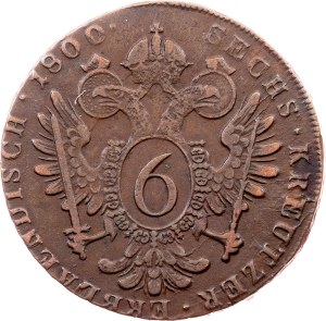 Franz I. (II.), 6 Kreuzer 1800, C, Prague