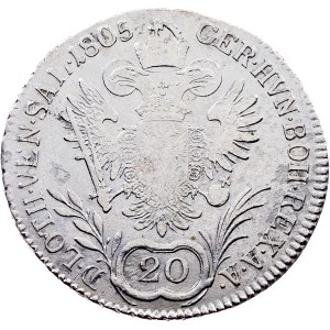 Franz I. (II.), 20 Kreuzer 1805, E, Karlsburg