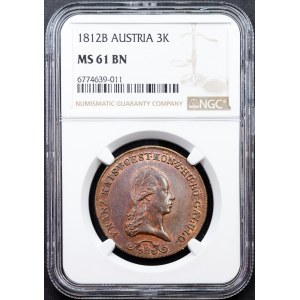 Franz I. (II.), 3 Kreutzer 1812, B, Kremnitz