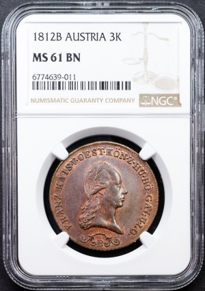 Franz I. (II.), 3 Kreutzer 1812, B, Kremnitz