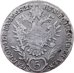 Franz I. (II.), 5 Kreuzer 1820, A, Vienna