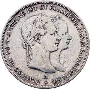 Franz Joseph I., 2 Gulden 1854, A, Vienna