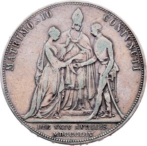 Franz Joseph I., 2 Gulden 1854, A, Vienna