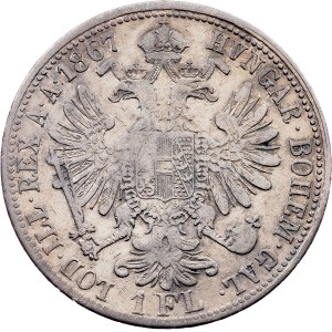 Franz Joseph I., 1 Gulden 1867, A, Vienna