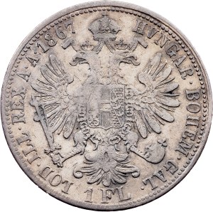 Franz Joseph I., 1 Gulden 1867, A, Vienna