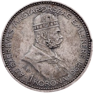 Franz Joseph I., 1 Korona 1896, KB, Kremnitz