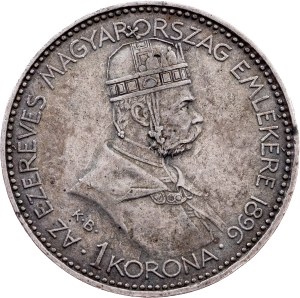Franz Joseph I., 1 Korona 1896, KB, Kremnitz