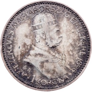 Franz Joseph I., 1 Korona 1896, KB, Kremnitz