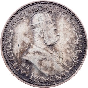 Franz Joseph I., 1 Korona 1896, KB, Kremnitz