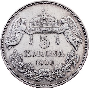 Franz Joseph I., 5 Korona 1900, KB, Kremnitz