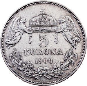 Franz Joseph I., 5 Korona 1900, KB, Kremnitz