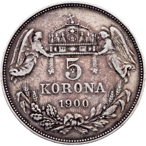 Franz Joseph I., 5 Korona 1900, KB, Kremnitz