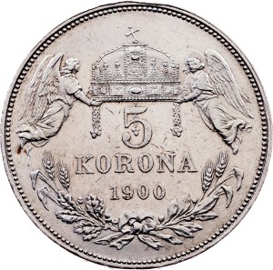Franz Joseph I., 5 Korona 1900, KB, Kremnitz