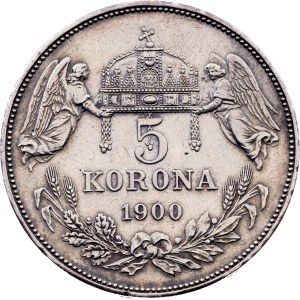 Franz Joseph I., 5 Korona 1900, KB, Kremnitz