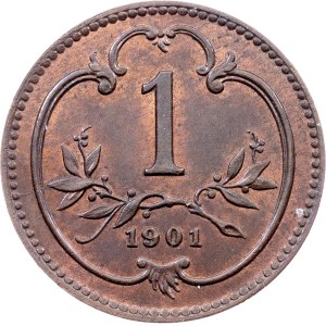 Franz Joseph I., 1 Heller 1901, Vienna